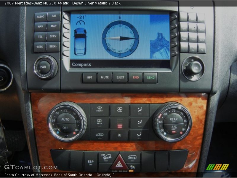 Desert Silver Metallic / Black 2007 Mercedes-Benz ML 350 4Matic