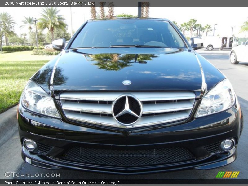 Black / Black 2008 Mercedes-Benz C 350 Sport
