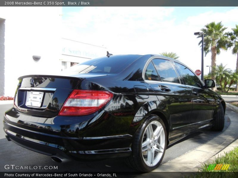 Black / Black 2008 Mercedes-Benz C 350 Sport