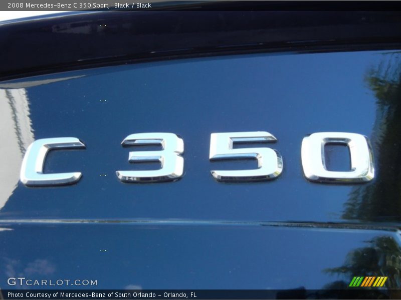 Black / Black 2008 Mercedes-Benz C 350 Sport
