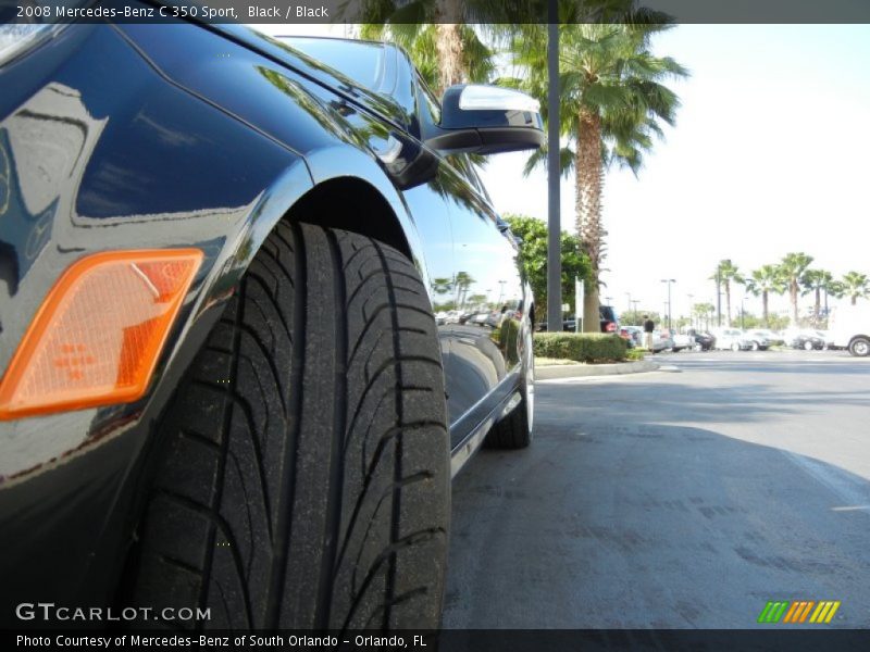 Black / Black 2008 Mercedes-Benz C 350 Sport