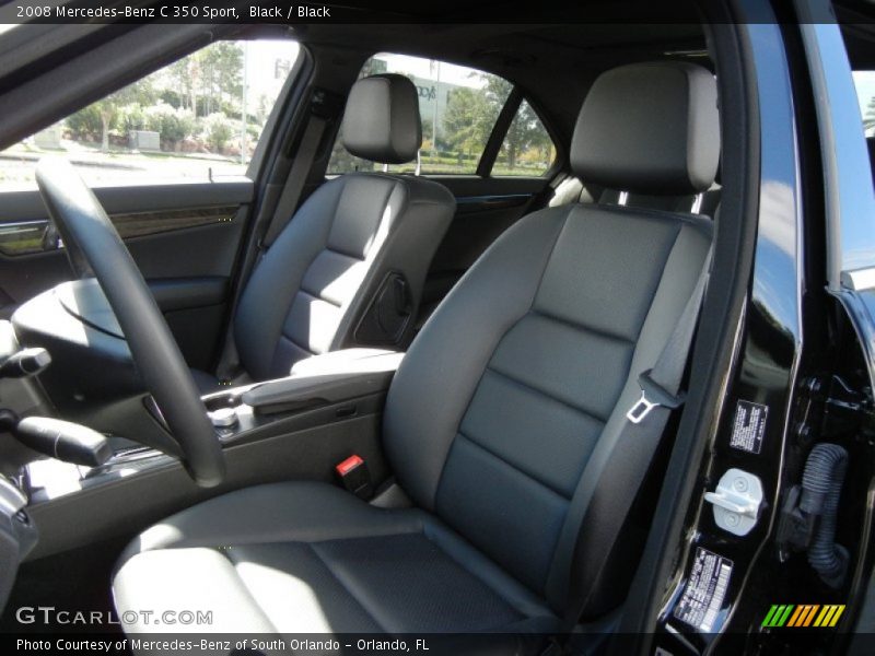 Black / Black 2008 Mercedes-Benz C 350 Sport