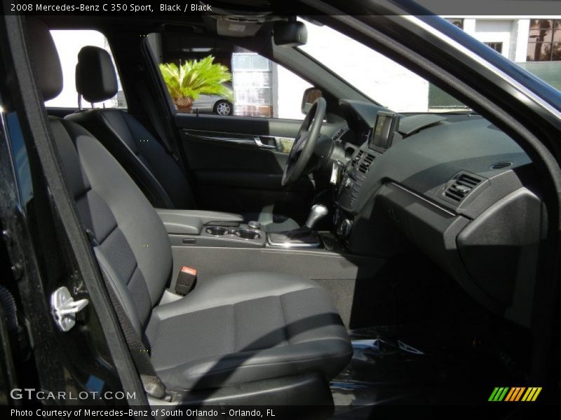 Black / Black 2008 Mercedes-Benz C 350 Sport