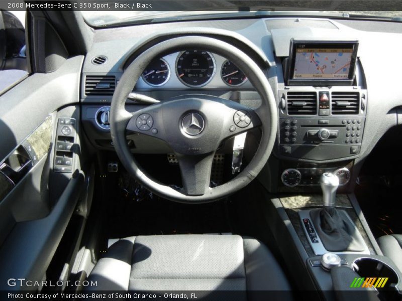 Black / Black 2008 Mercedes-Benz C 350 Sport