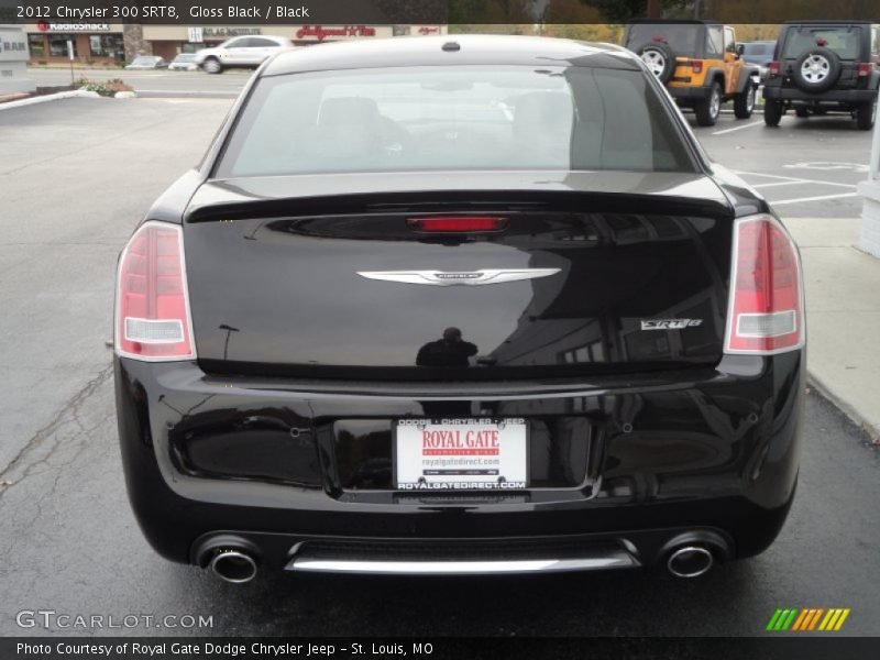 Gloss Black / Black 2012 Chrysler 300 SRT8
