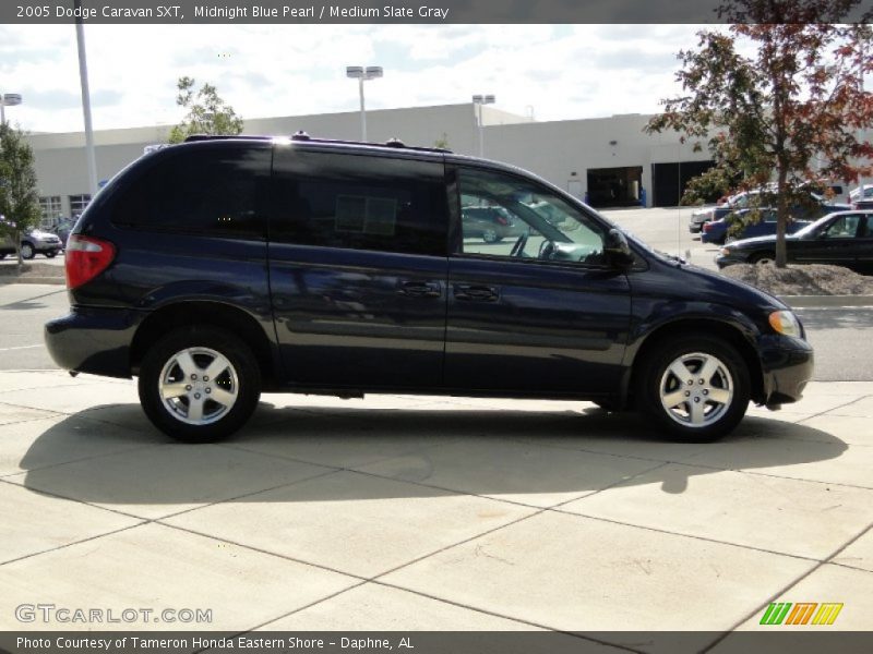 Midnight Blue Pearl / Medium Slate Gray 2005 Dodge Caravan SXT