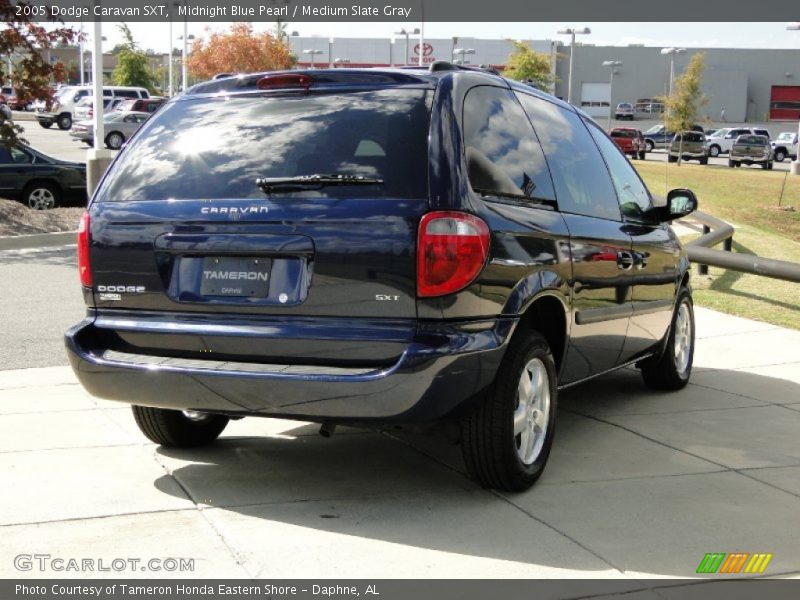Midnight Blue Pearl / Medium Slate Gray 2005 Dodge Caravan SXT