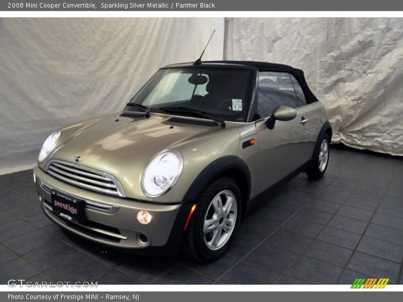 Sparkling Silver Metallic / Panther Black 2008 Mini Cooper Convertible