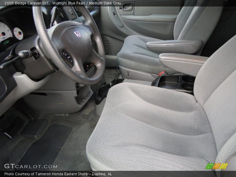 Midnight Blue Pearl / Medium Slate Gray 2005 Dodge Caravan SXT