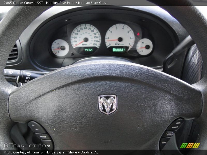 Midnight Blue Pearl / Medium Slate Gray 2005 Dodge Caravan SXT