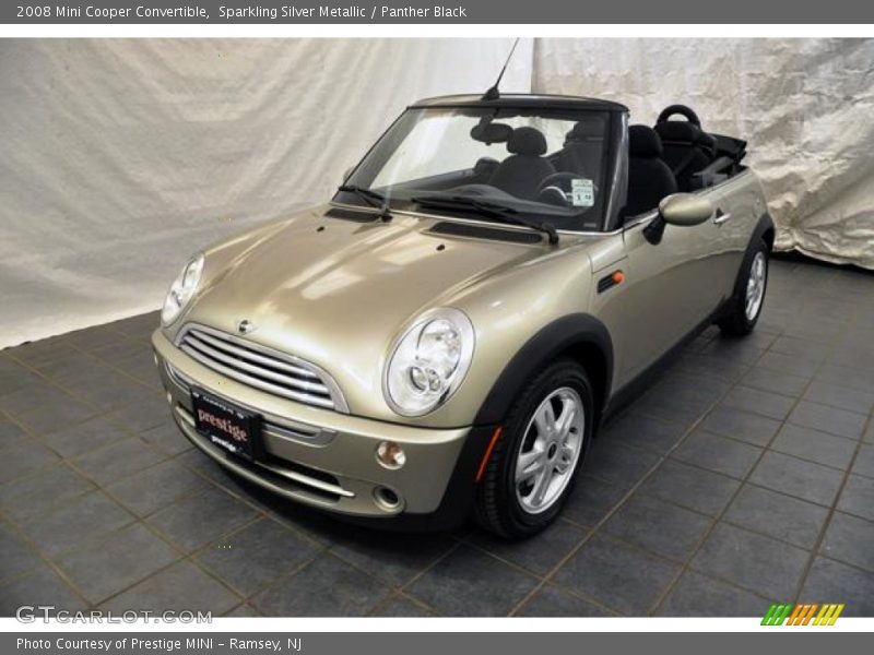 Sparkling Silver Metallic / Panther Black 2008 Mini Cooper Convertible