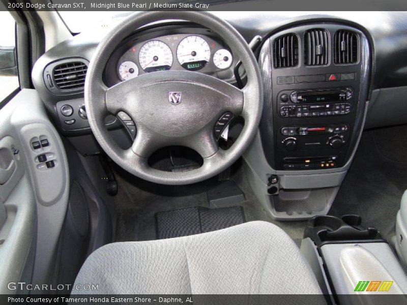 Midnight Blue Pearl / Medium Slate Gray 2005 Dodge Caravan SXT