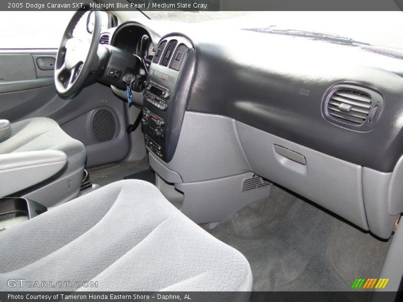Midnight Blue Pearl / Medium Slate Gray 2005 Dodge Caravan SXT