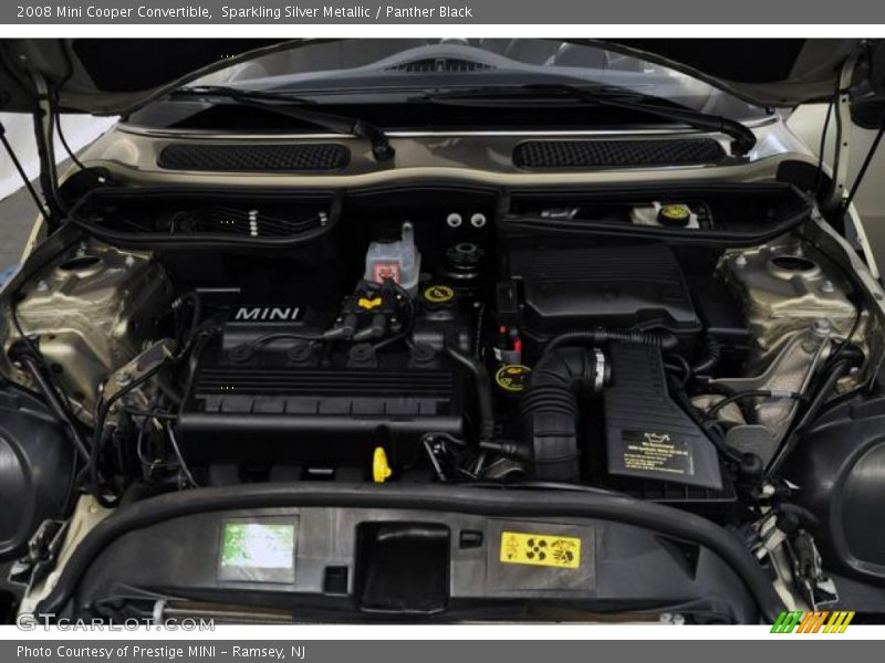 Sparkling Silver Metallic / Panther Black 2008 Mini Cooper Convertible