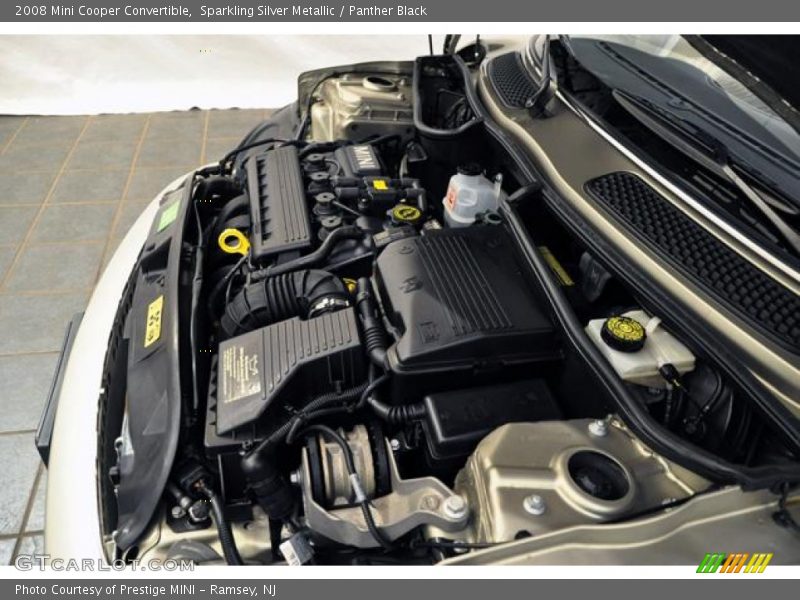 Sparkling Silver Metallic / Panther Black 2008 Mini Cooper Convertible