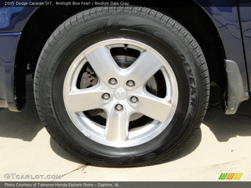 Midnight Blue Pearl / Medium Slate Gray 2005 Dodge Caravan SXT