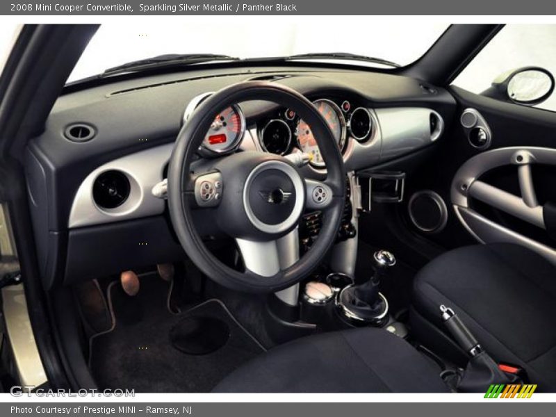 Sparkling Silver Metallic / Panther Black 2008 Mini Cooper Convertible