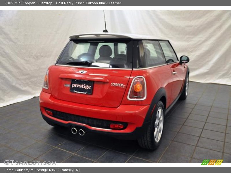 Chili Red / Punch Carbon Black Leather 2009 Mini Cooper S Hardtop