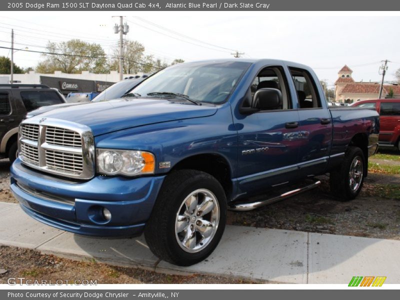 Atlantic Blue Pearl / Dark Slate Gray 2005 Dodge Ram 1500 SLT Daytona Quad Cab 4x4