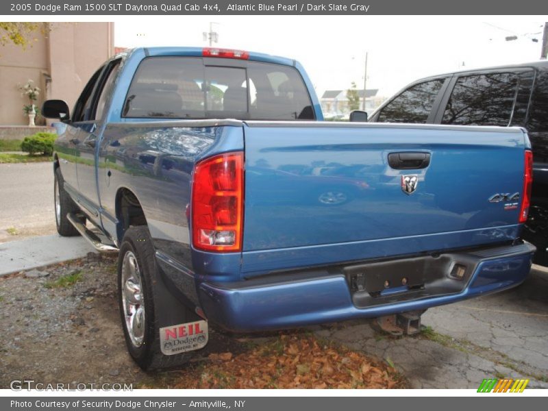 Atlantic Blue Pearl / Dark Slate Gray 2005 Dodge Ram 1500 SLT Daytona Quad Cab 4x4
