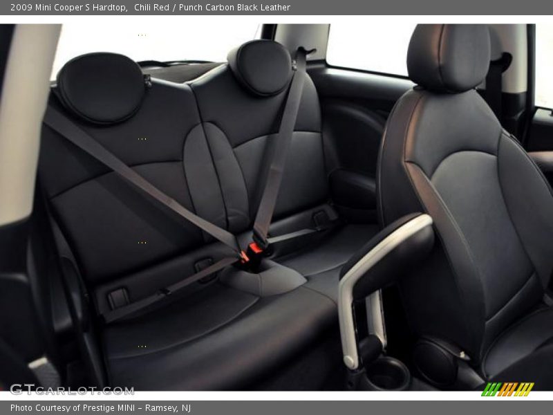 Chili Red / Punch Carbon Black Leather 2009 Mini Cooper S Hardtop