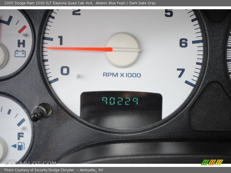 Atlantic Blue Pearl / Dark Slate Gray 2005 Dodge Ram 1500 SLT Daytona Quad Cab 4x4