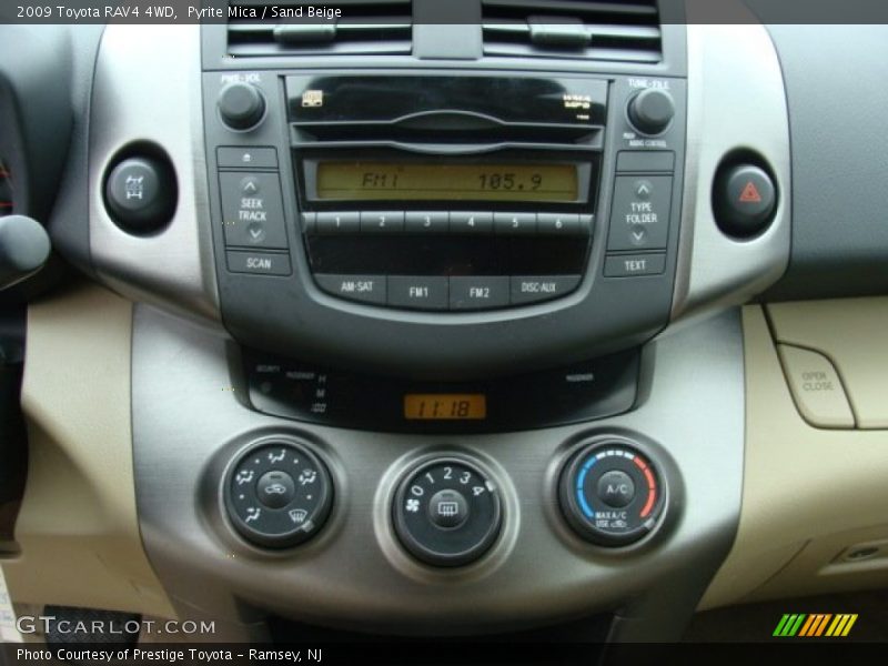 Controls of 2009 RAV4 4WD