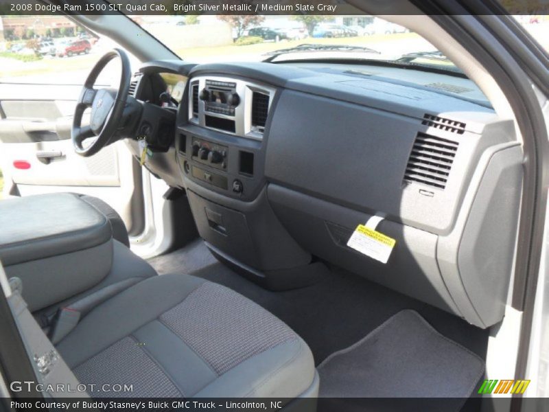 Bright Silver Metallic / Medium Slate Gray 2008 Dodge Ram 1500 SLT Quad Cab