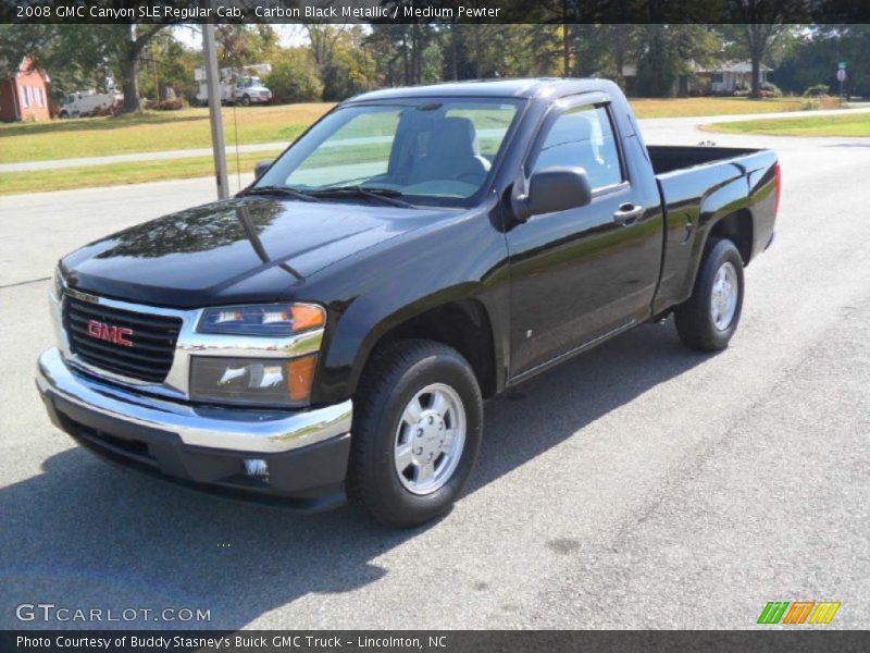 Carbon Black Metallic / Medium Pewter 2008 GMC Canyon SLE Regular Cab