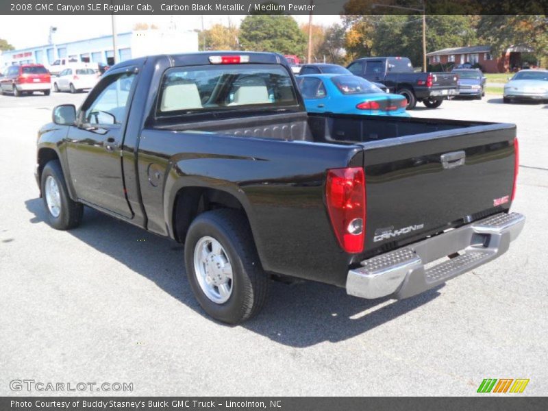 Carbon Black Metallic / Medium Pewter 2008 GMC Canyon SLE Regular Cab
