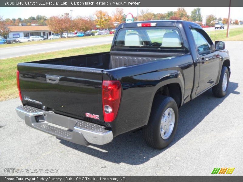 Carbon Black Metallic / Medium Pewter 2008 GMC Canyon SLE Regular Cab