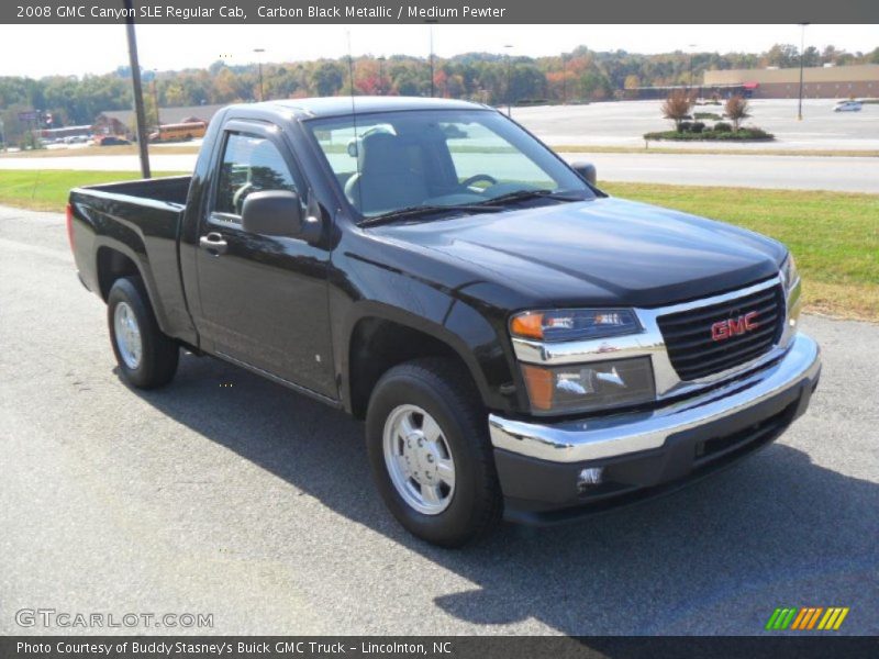 Carbon Black Metallic / Medium Pewter 2008 GMC Canyon SLE Regular Cab