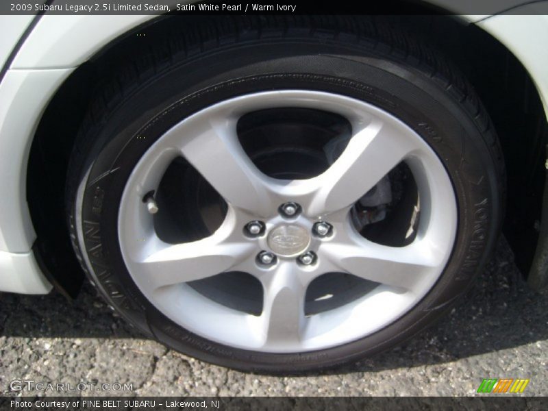 Satin White Pearl / Warm Ivory 2009 Subaru Legacy 2.5i Limited Sedan
