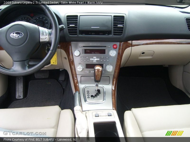 Satin White Pearl / Warm Ivory 2009 Subaru Legacy 2.5i Limited Sedan