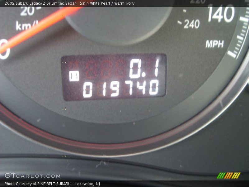Satin White Pearl / Warm Ivory 2009 Subaru Legacy 2.5i Limited Sedan