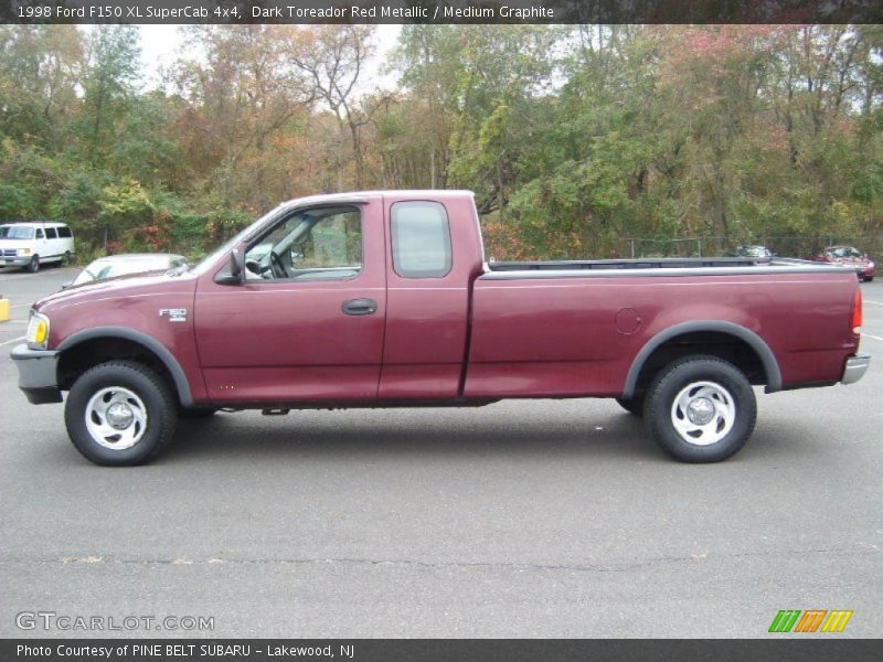  1998 F150 XL SuperCab 4x4 Dark Toreador Red Metallic