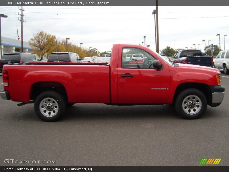 Fire Red / Dark Titanium 2008 GMC Sierra 1500 Regular Cab