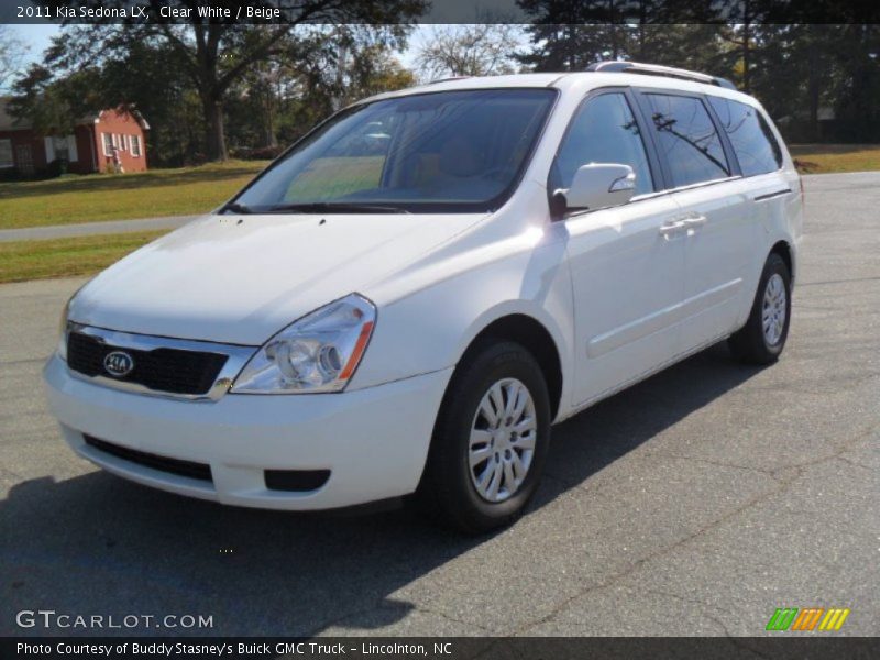 Clear White / Beige 2011 Kia Sedona LX