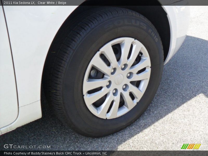 Clear White / Beige 2011 Kia Sedona LX