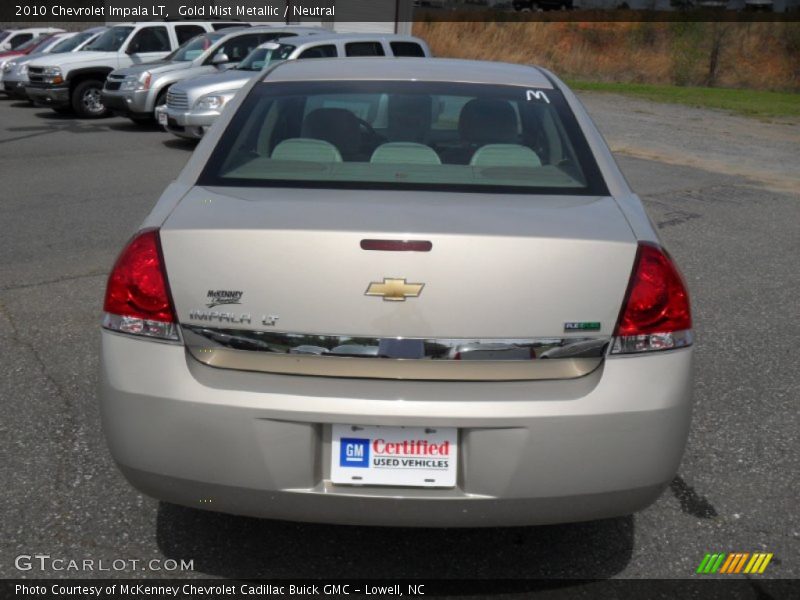 Gold Mist Metallic / Neutral 2010 Chevrolet Impala LT