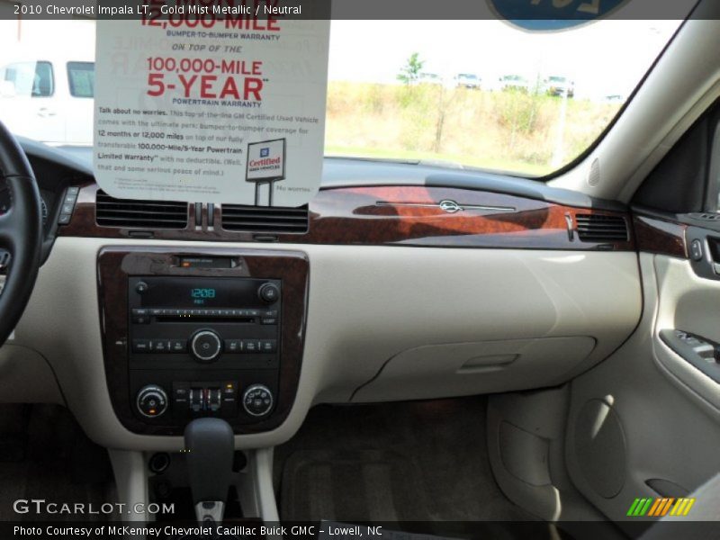 Gold Mist Metallic / Neutral 2010 Chevrolet Impala LT