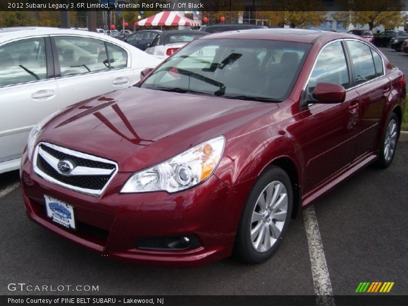 Venetian Red Pearl / Off Black 2012 Subaru Legacy 3.6R Limited