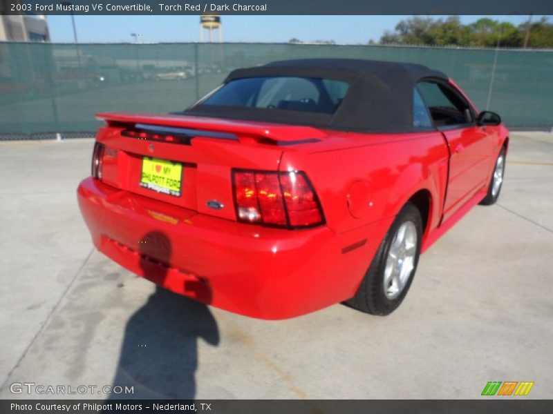 Torch Red / Dark Charcoal 2003 Ford Mustang V6 Convertible