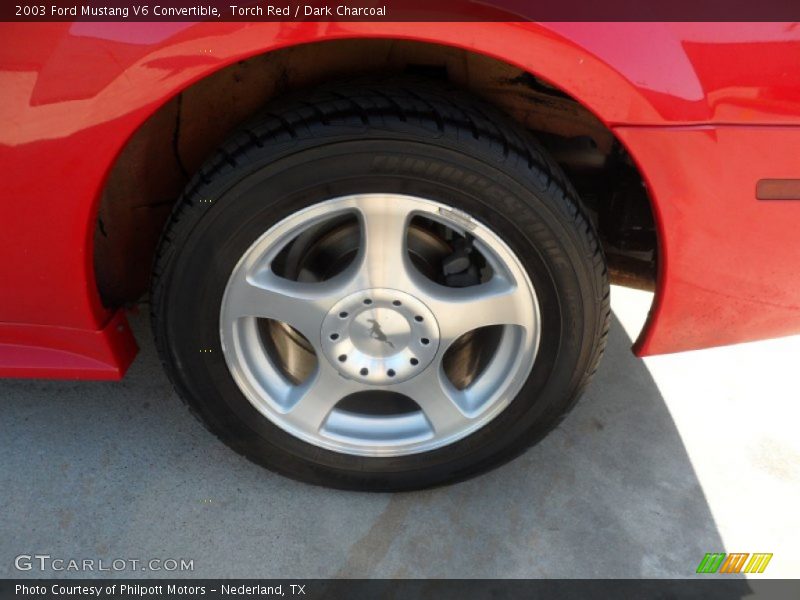 Torch Red / Dark Charcoal 2003 Ford Mustang V6 Convertible