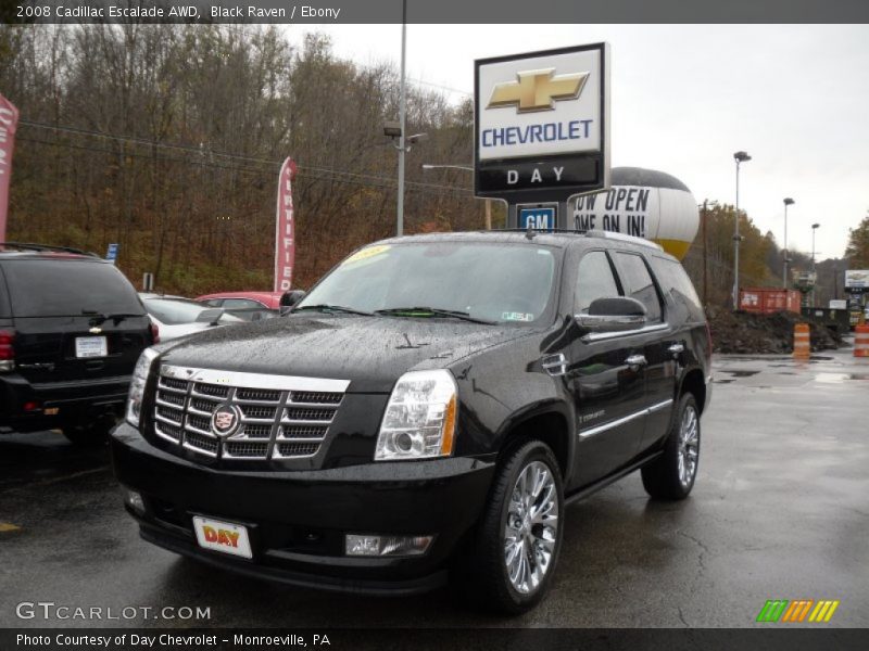 Black Raven / Ebony 2008 Cadillac Escalade AWD