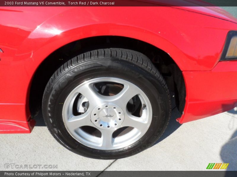 Torch Red / Dark Charcoal 2003 Ford Mustang V6 Convertible