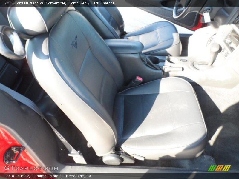Torch Red / Dark Charcoal 2003 Ford Mustang V6 Convertible