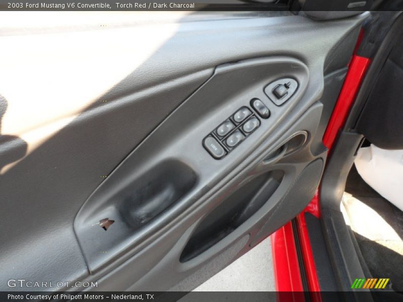 Torch Red / Dark Charcoal 2003 Ford Mustang V6 Convertible