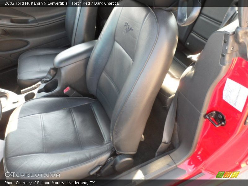 Torch Red / Dark Charcoal 2003 Ford Mustang V6 Convertible