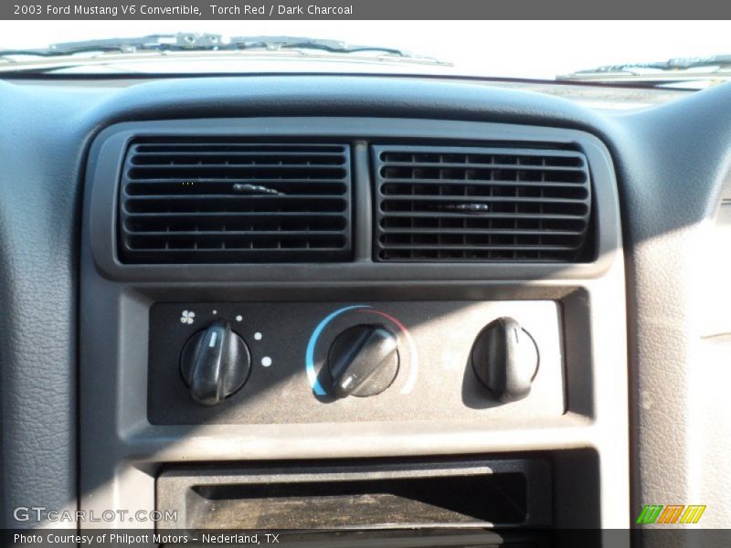 Torch Red / Dark Charcoal 2003 Ford Mustang V6 Convertible